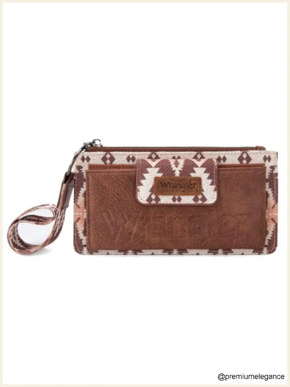 Western Boho Wristlet Wallet with RFID Protection and Card Holder
